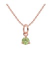 August Birthstone Silver Necklace SPE-5717